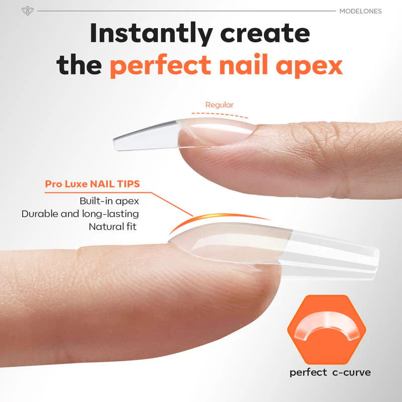 Medium Square Apex Nail Tips - Image 2