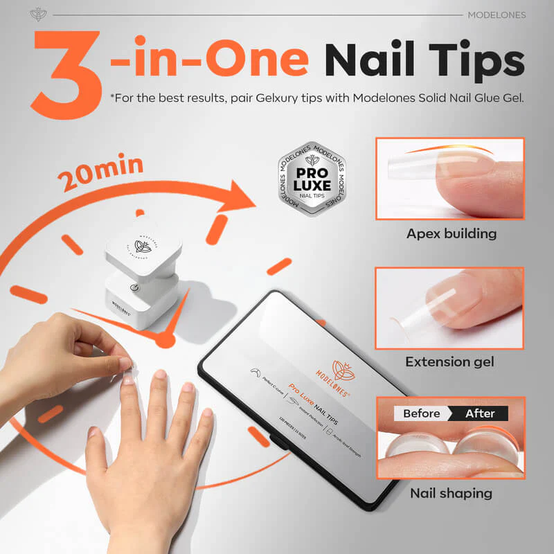 Medium Square Apex Nail Tips - Image 3