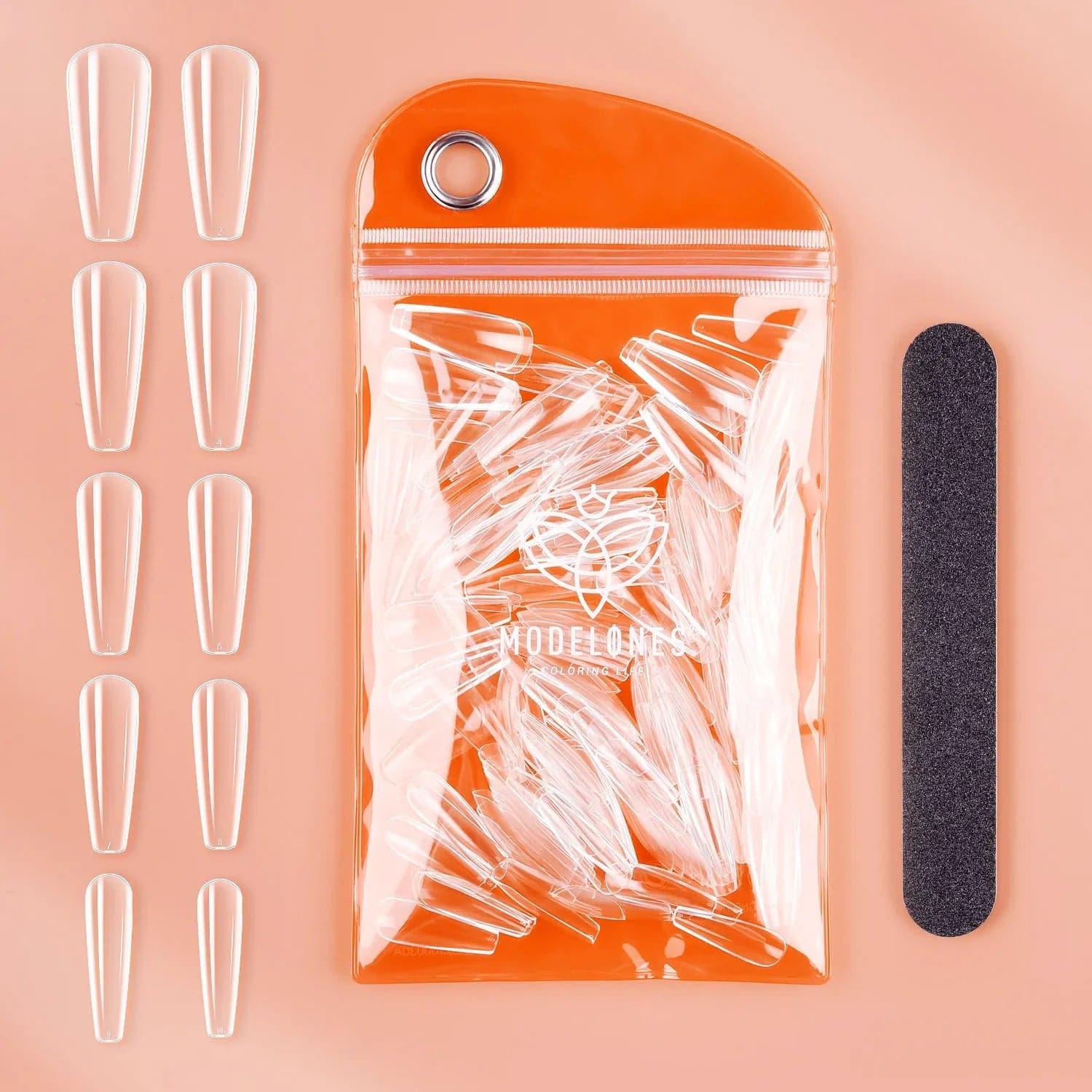 200Pcs Clear Coffin Full Cover Nail Tips - Image 6