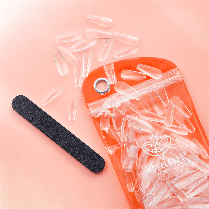 200Pcs Semi-Frosted Coffin Full Cover Nail Tips - Image 7