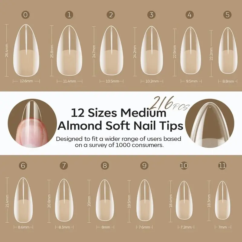 Semi-Frosted Nail Tips - Image 7