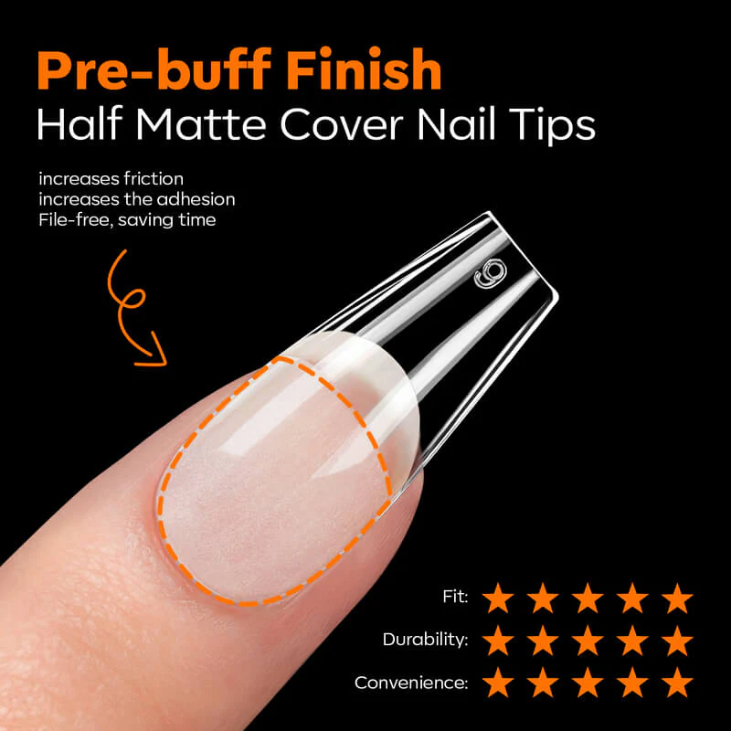 Semi-Frosted Nail Tips - Image 6
