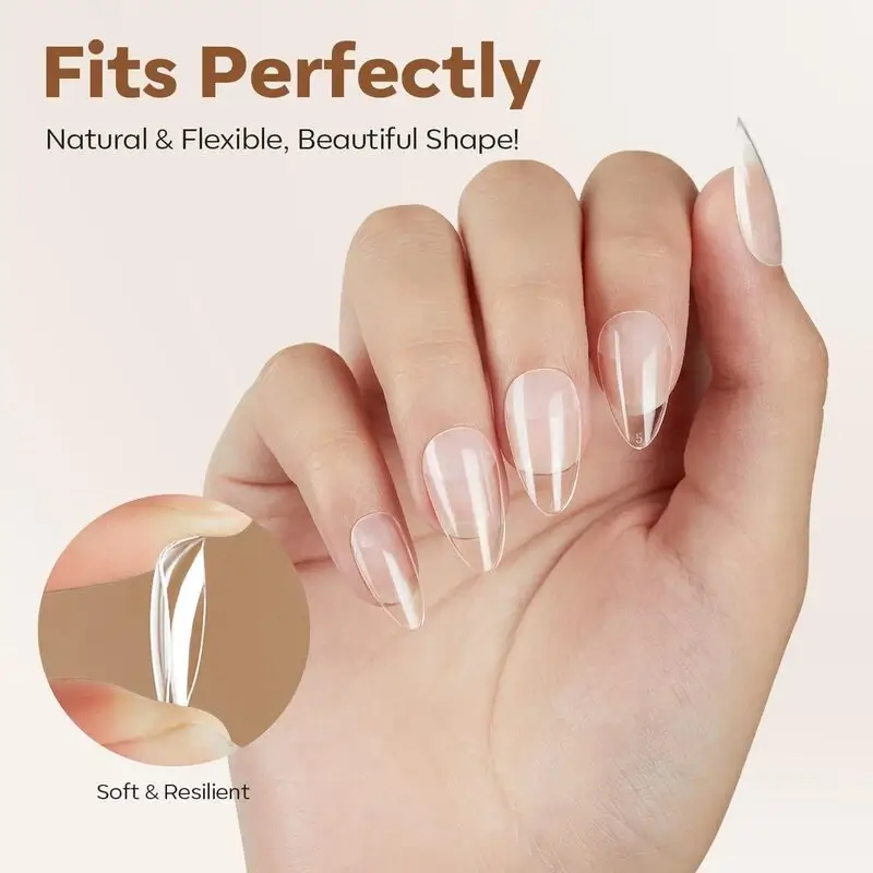 Semi-Frosted Nail Tips - Image 2