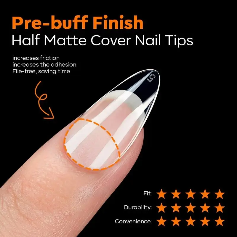 Semi-Frosted Nail Tips - Image 3