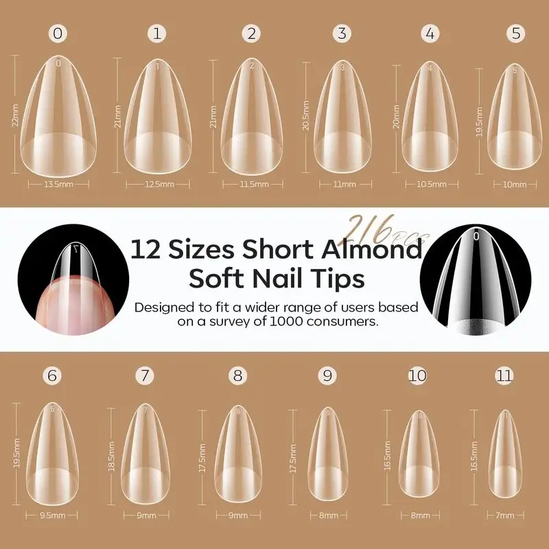 Semi-Frosted Nail Tips - Image 7