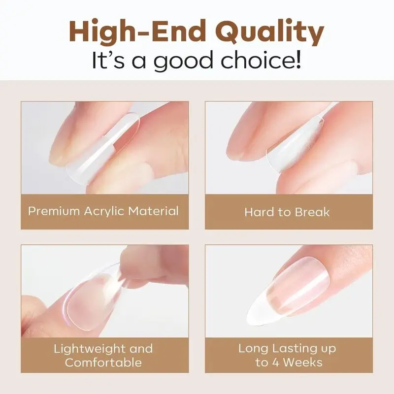 Semi-Frosted Nail Tips - Image 8
