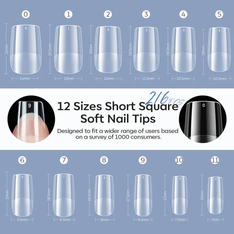Semi-Frosted Nail Tips - Image 5