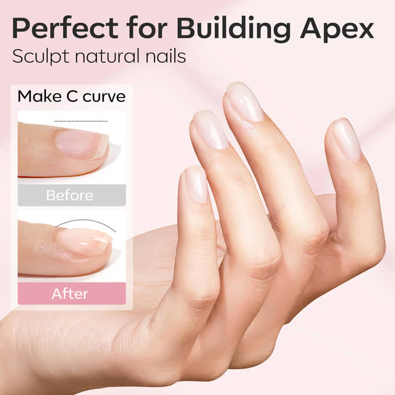8-In-1 Builder Gel Duo - Clear & Nude - Image 3