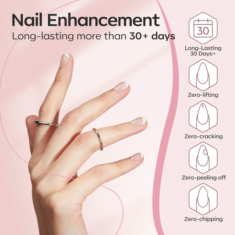 8-In-1 Builder Gel Duo - Clear & Nude - Image 4