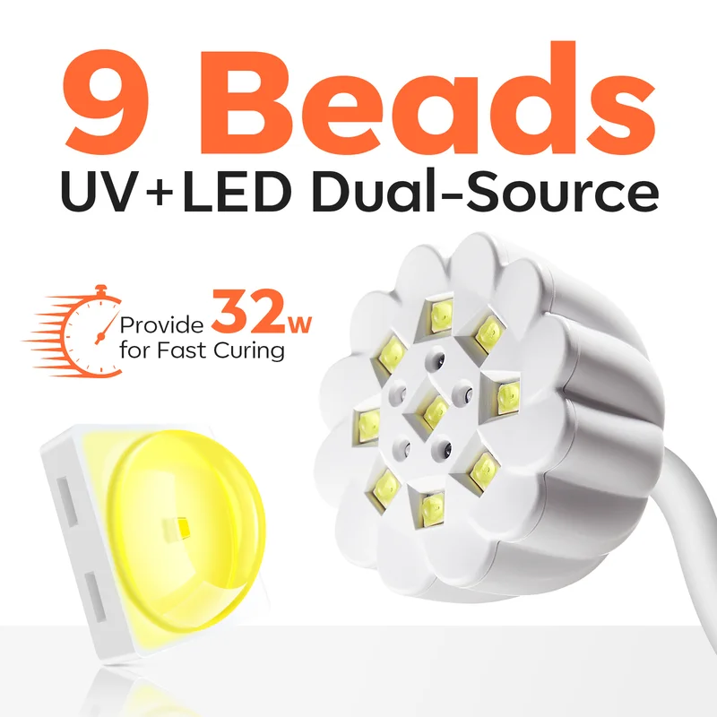 30W UV Gooseneck LED Nail Lamp - Image 2