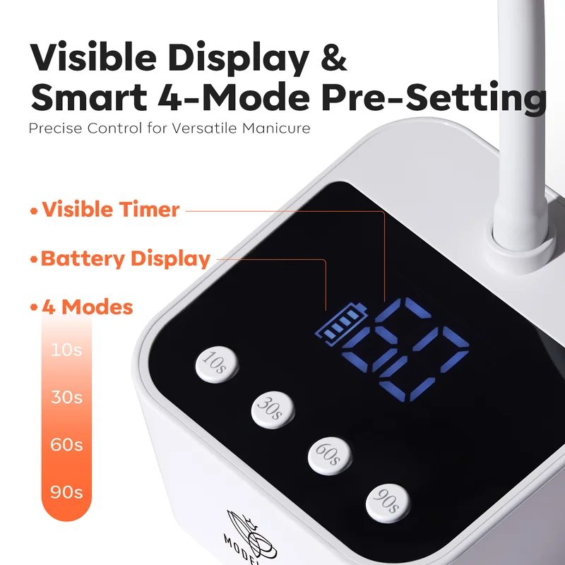 30W UV Gooseneck LED Nail Lamp - Image 7