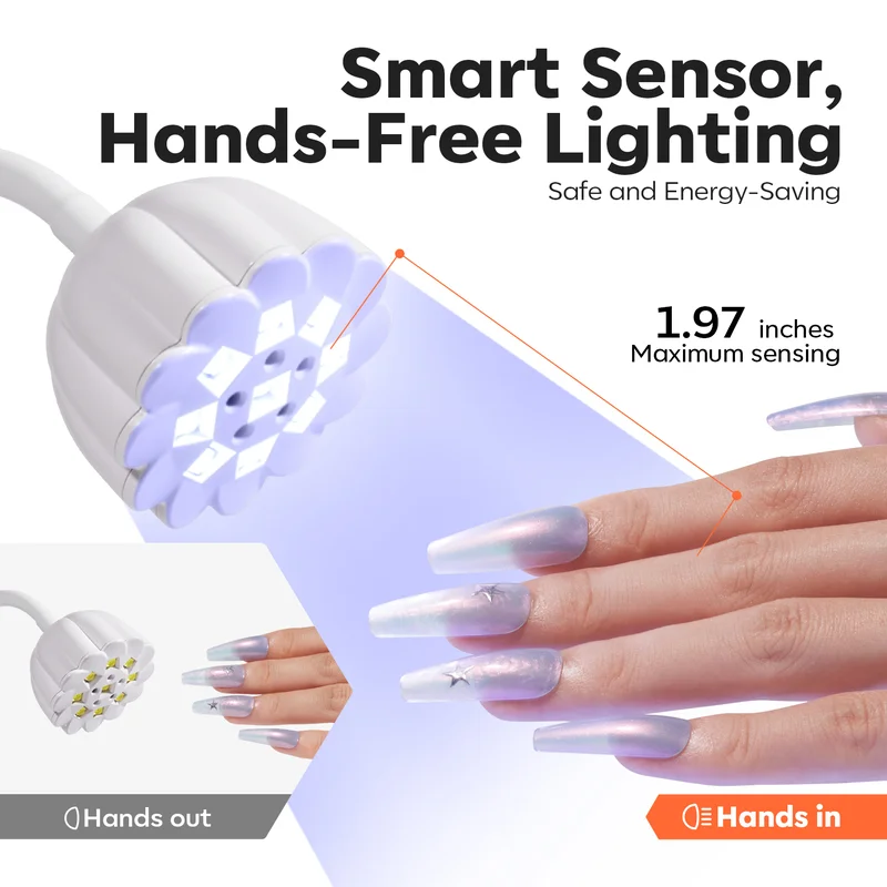 30W UV Gooseneck LED Nail Lamp - Image 8