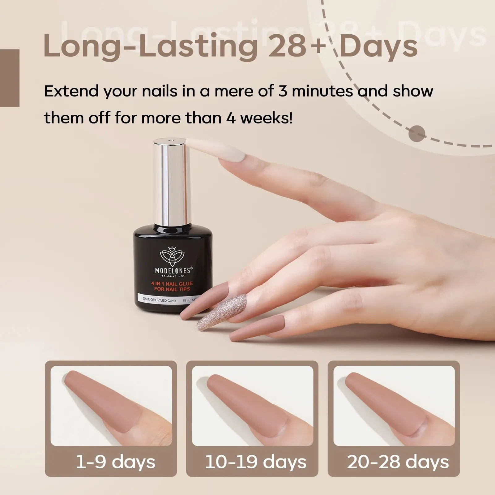 4-In-1 Multi-Functional Nail Glue Gel For Tips 15ml - Image 5
