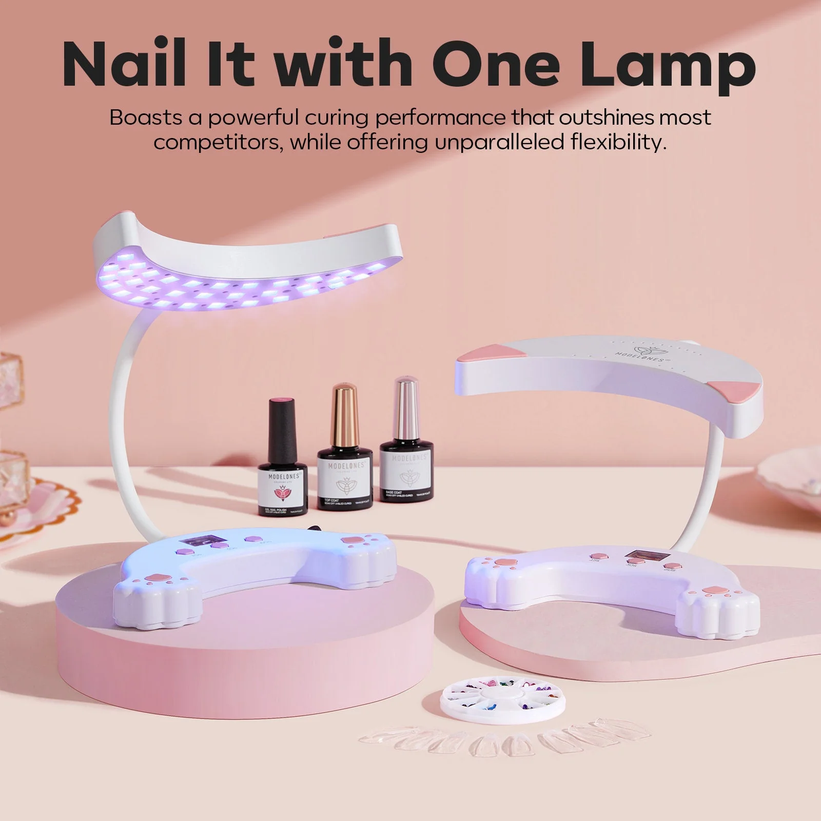 48W UV Gooseneck LED Smeow Nail Lamp - Image 2