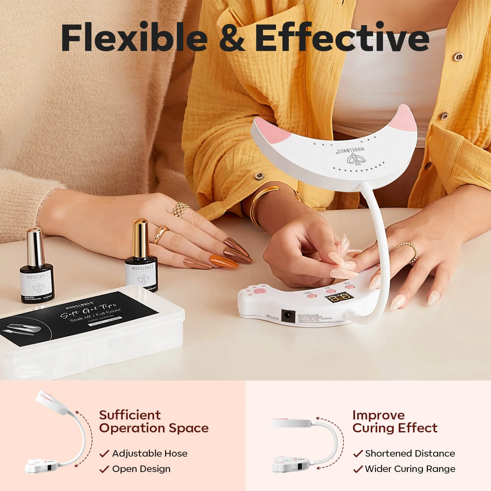 48W UV Gooseneck LED Nail Lamp - Image 4