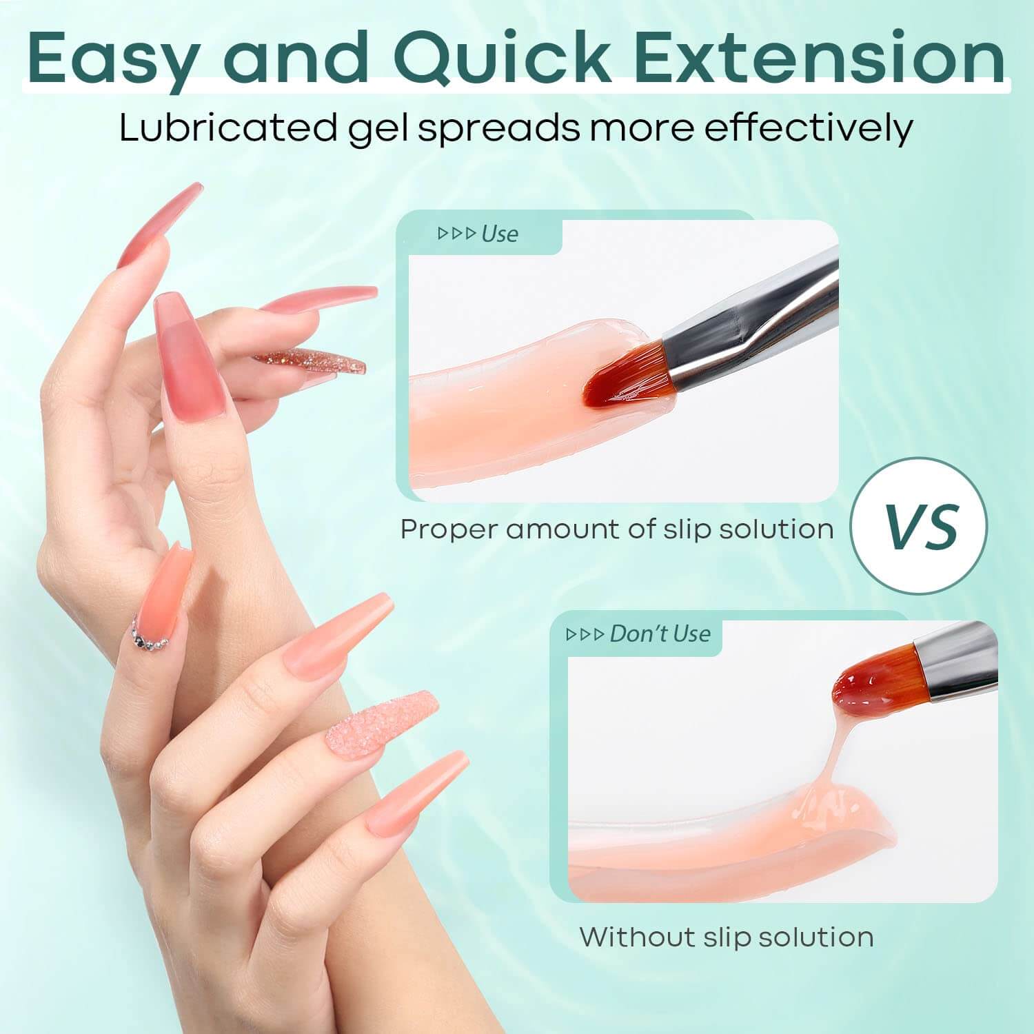 5Pcs Slip Solution Tools Kit For Poly Nail Gel - Image 4