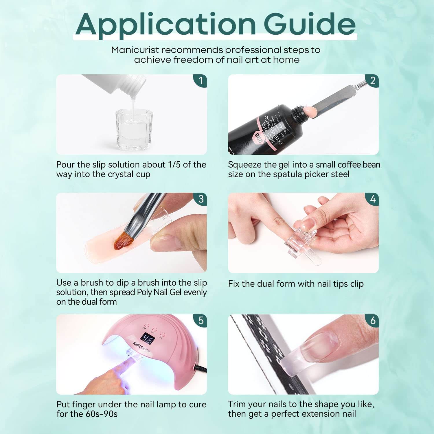 5Pcs Slip Solution Tools Kit For Poly Nail Gel - Image 8