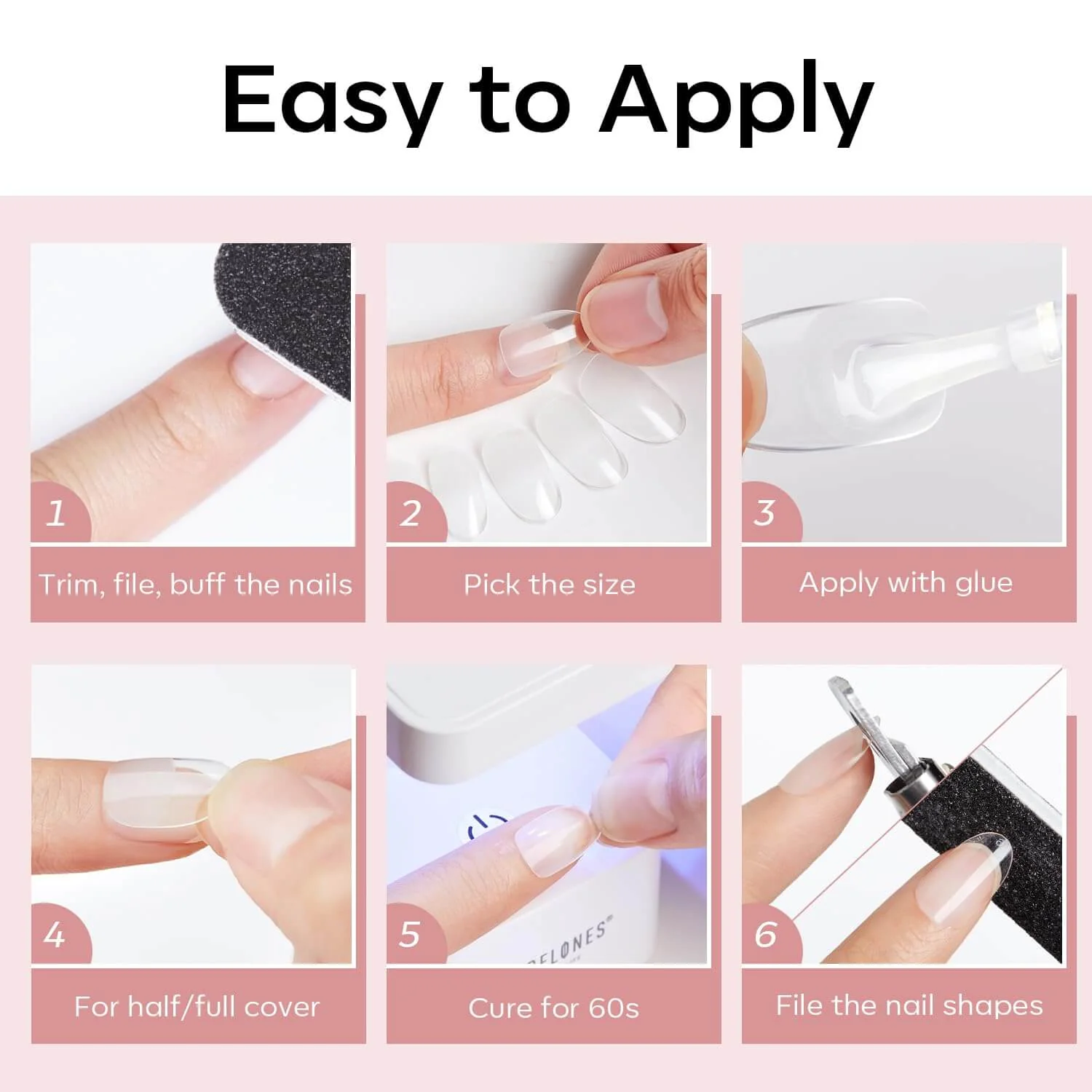 Full Cover Nail Tips - Image 52
