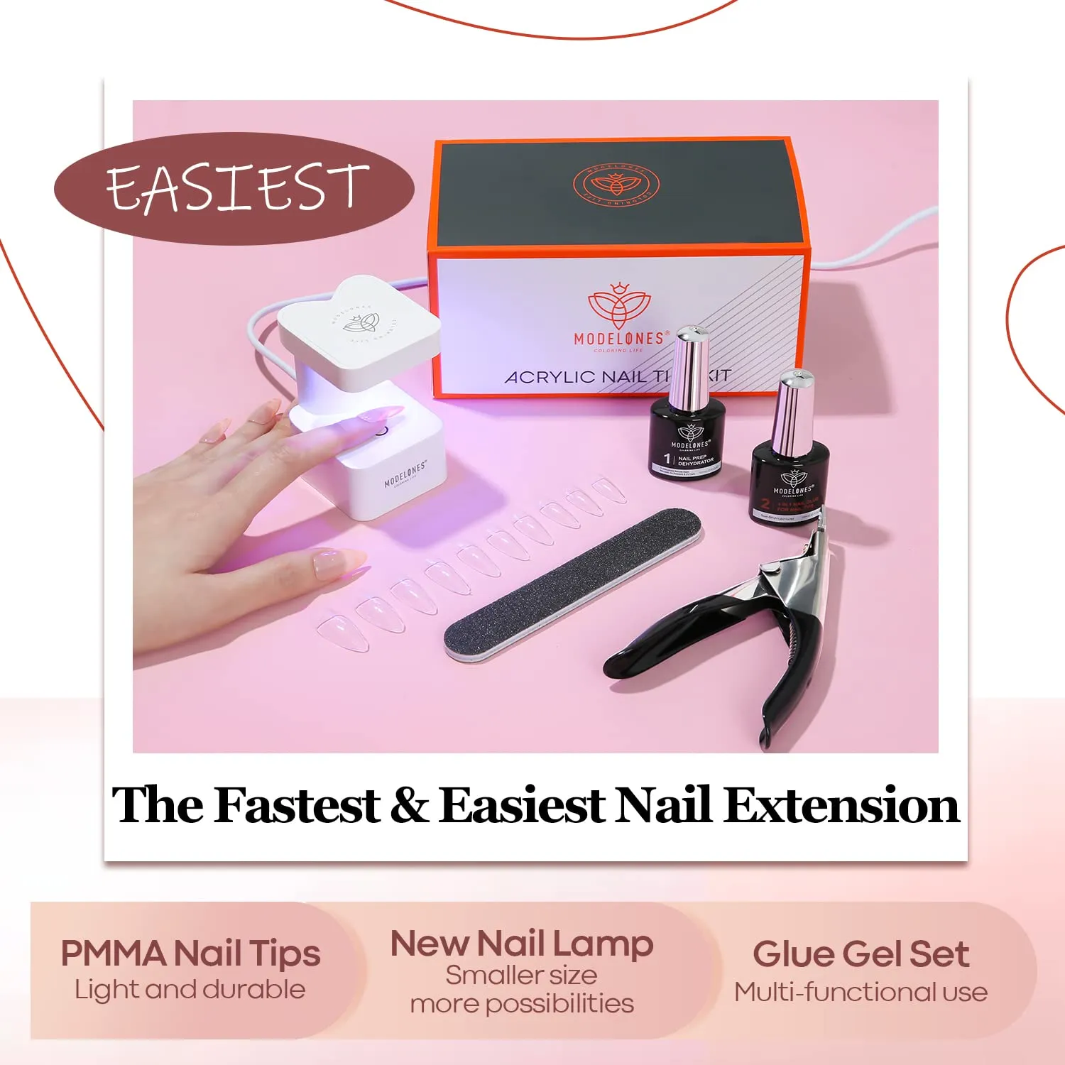 Long Coffin Nail Art Tools Kit - Image 22