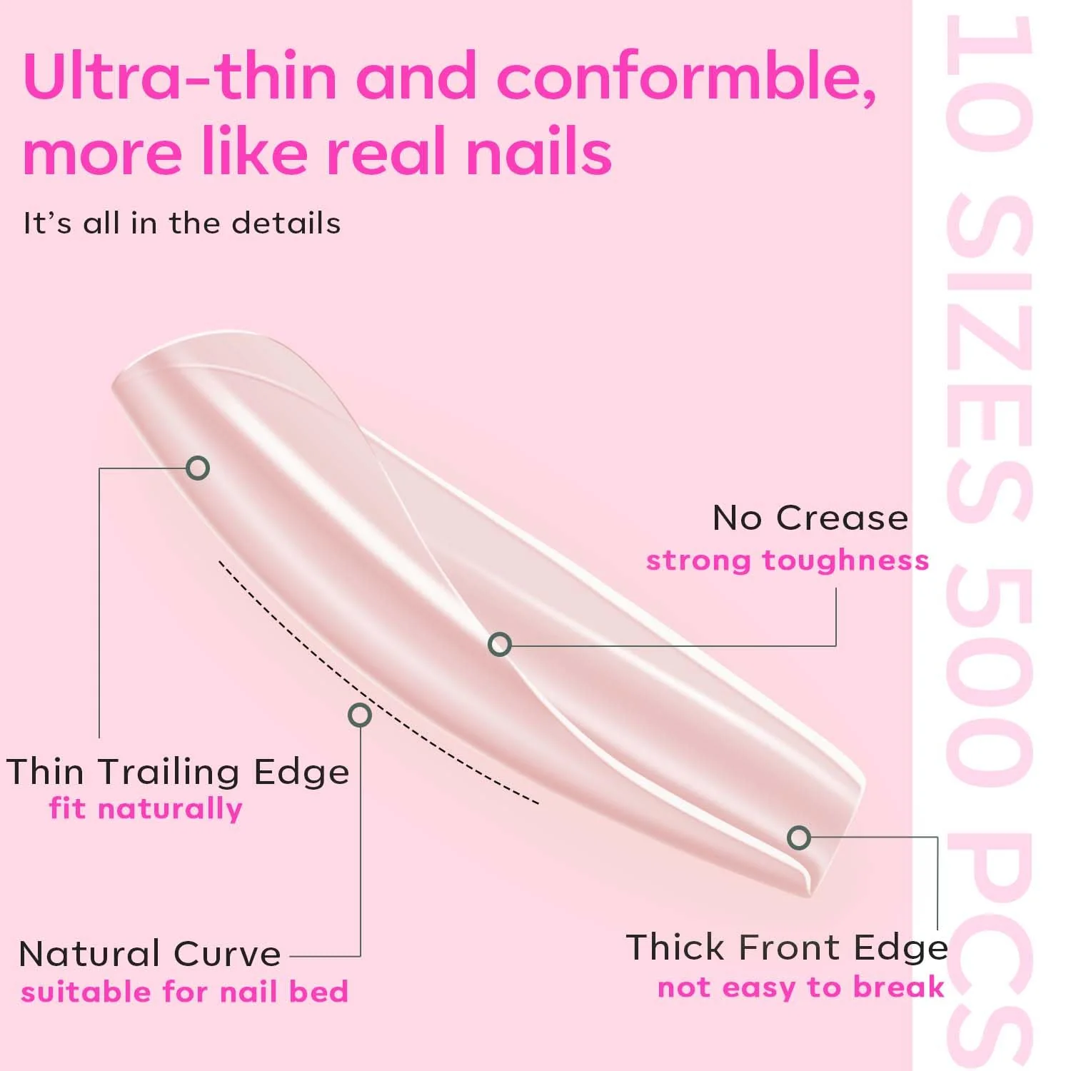 Long Coffin Nail Art Tools Kit - Image 6