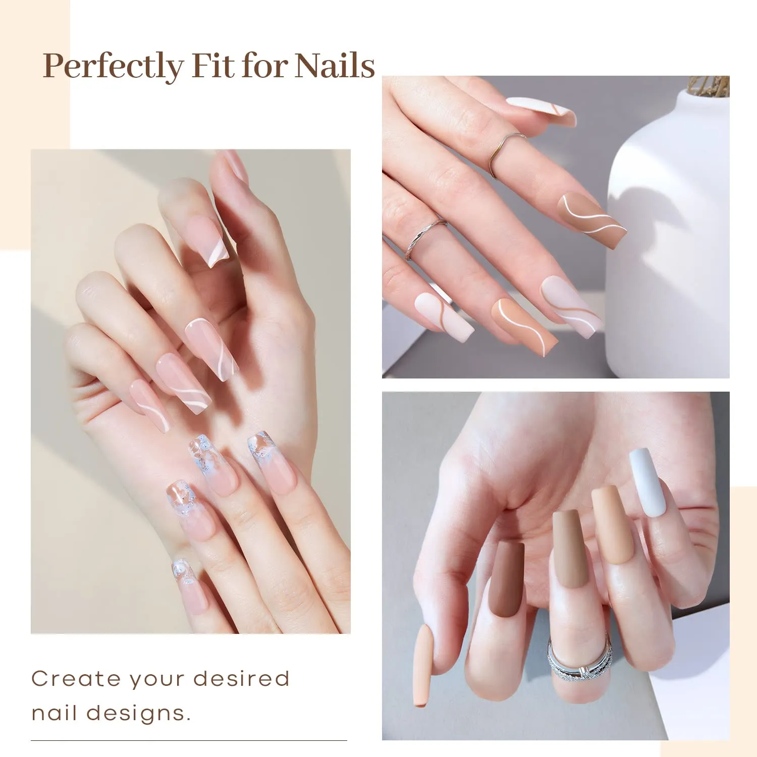 Long Coffin Nail Art Tools Kit - Image 10