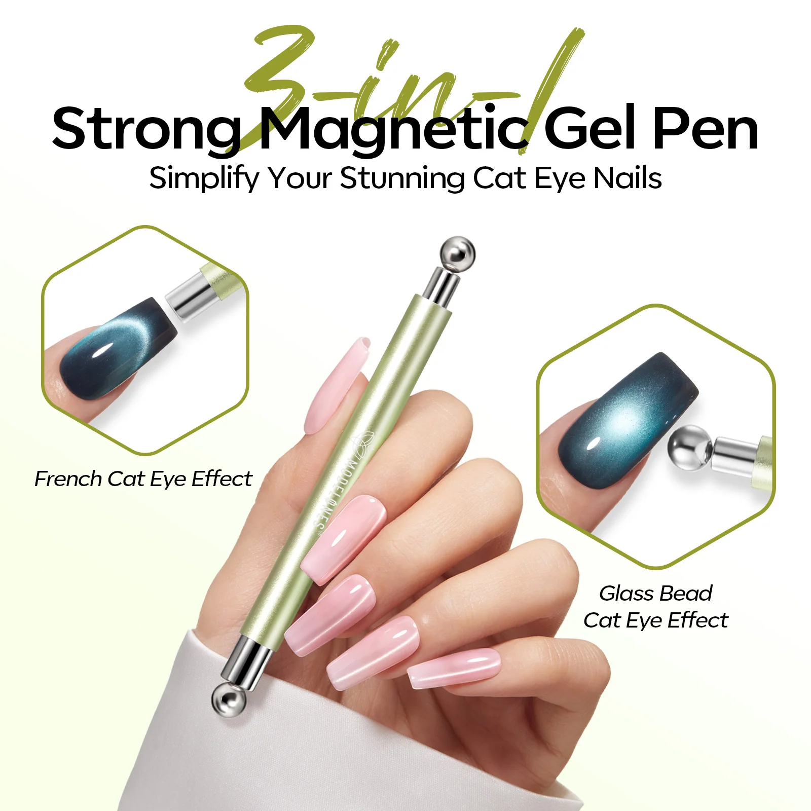 6pcs Cat Eye Nail Art Kit - Image 2
