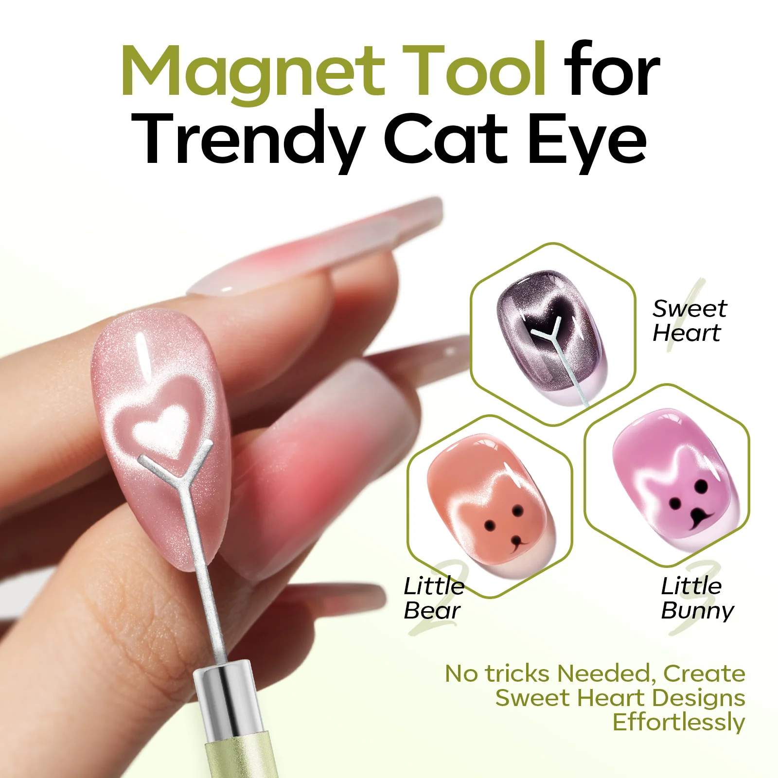 6pcs Cat Eye Nail Art Kit - Image 3