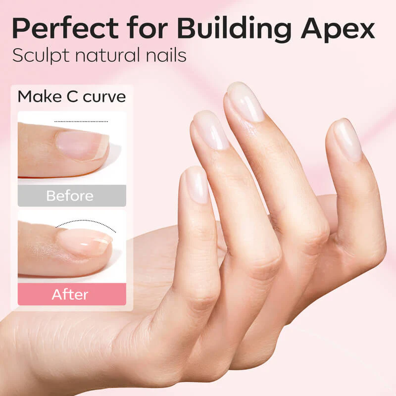 8-In-1 Builder Gel Duo - Clear & Pink - Image 6