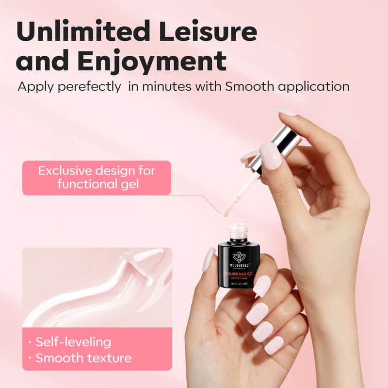 8-In-1 Builder Gel Duo - Nude & Pink - Image 7