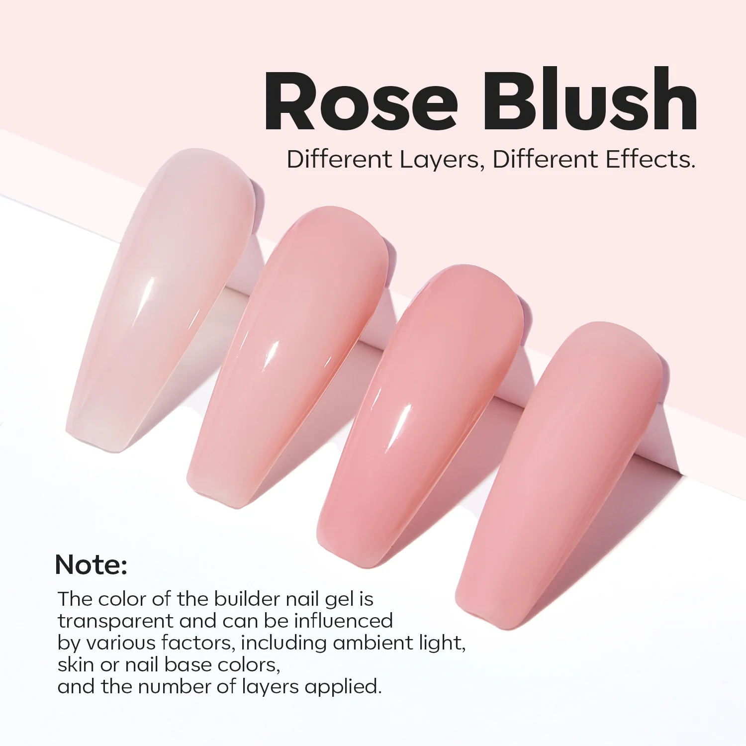 Rose Blush Builder Gel 15ml - Image 4