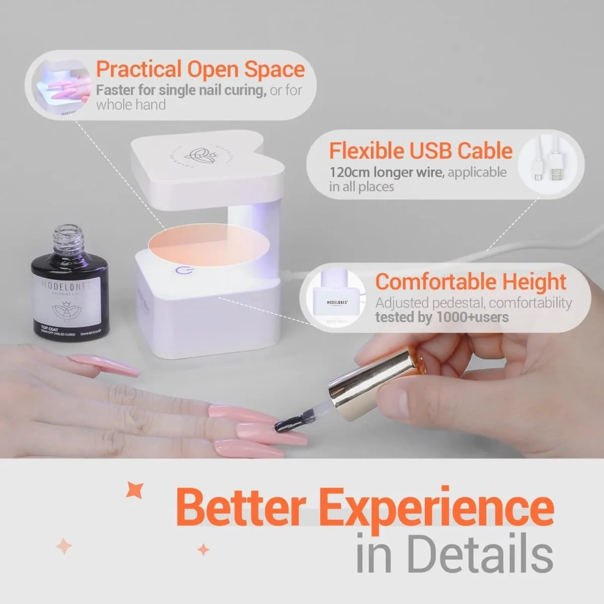 8W Mini Finger UV Nail Meow Lamp - Image 10