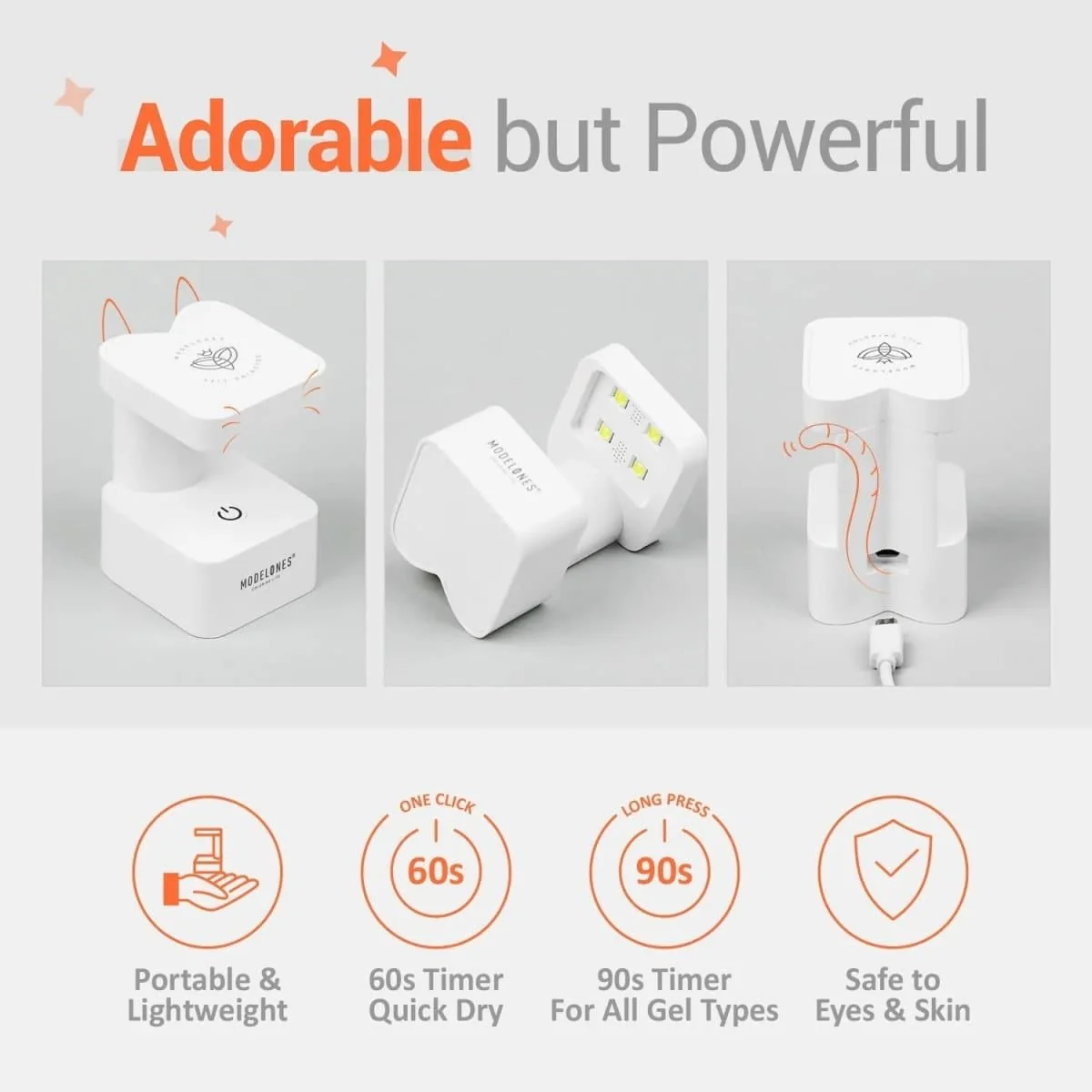 8W Mini Finger UV Nail Meow Lamp - Image 12