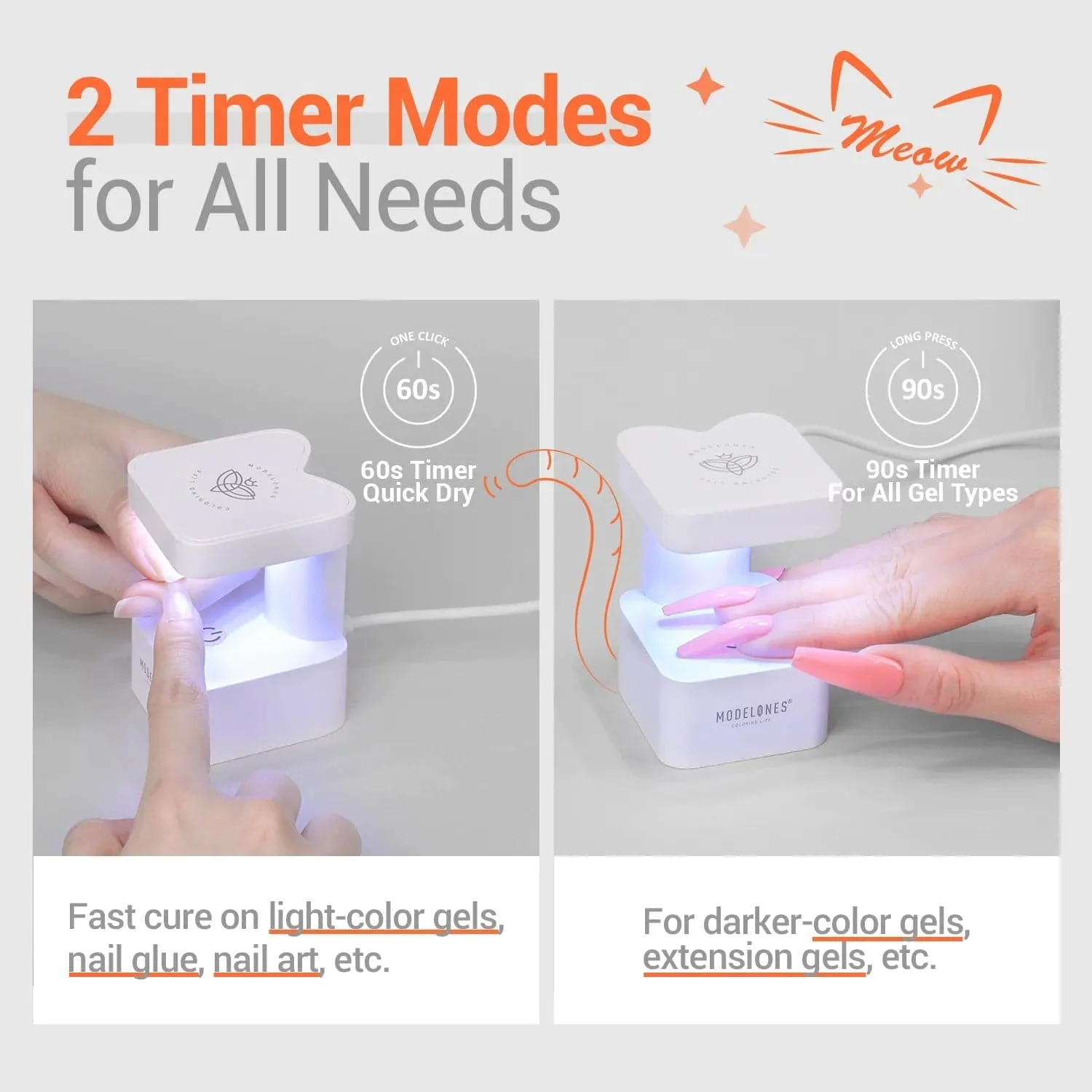 8W Mini Finger UV Nail Meow Lamp - Image 5