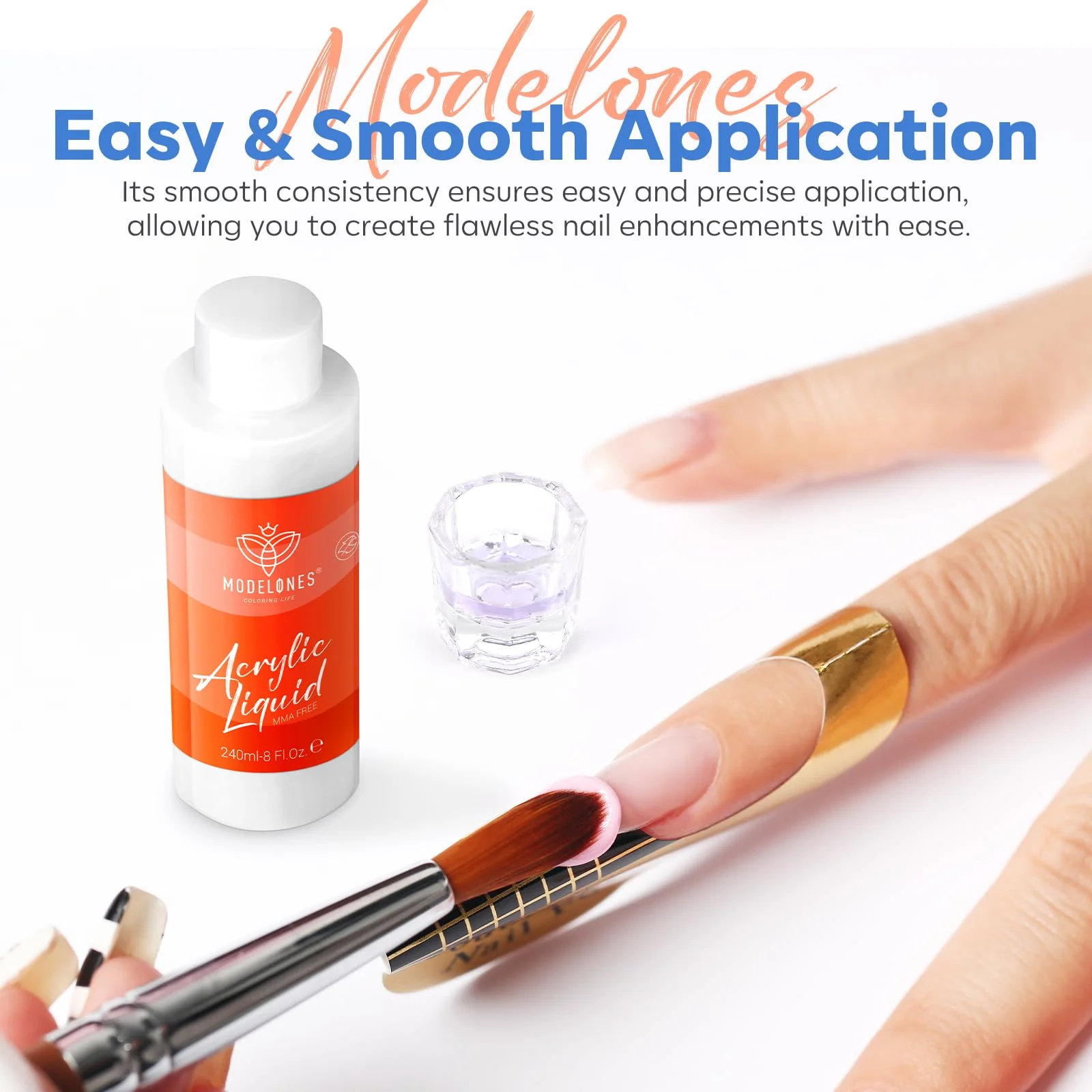 Acrylic Nail Liquid Monomer 240ml (MMA FREE) - Image 7