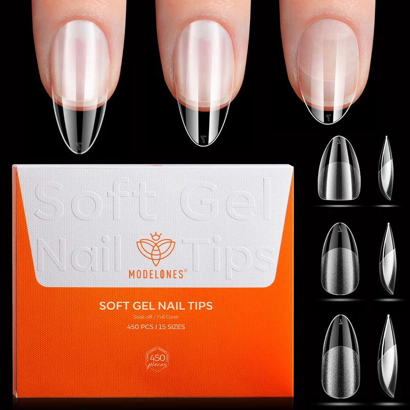 Almond Soft Nail Tips