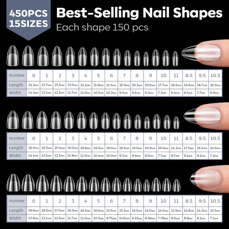 Almond Soft Nail Tips - Image 5