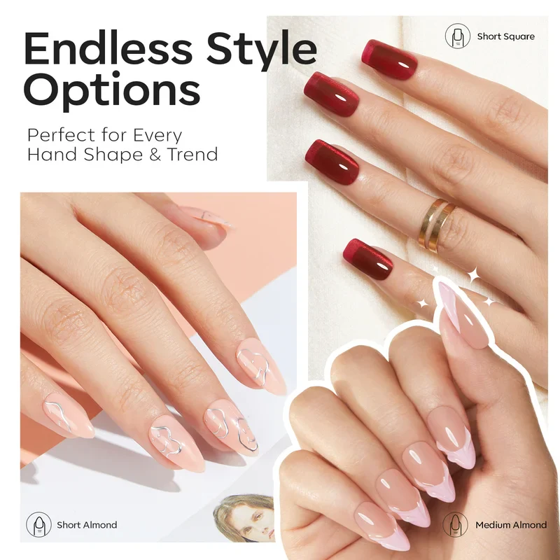 Almond&Square Soft Nail Tips - Image 2