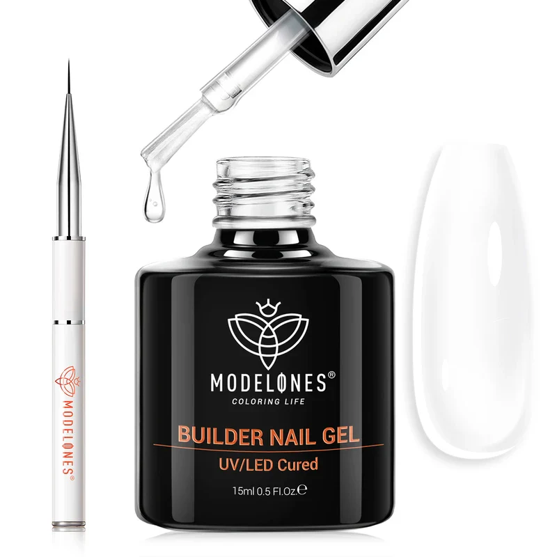 Clear Builder Gel with Liner Brush