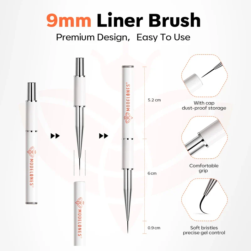 Clear Builder Gel with Liner Brush - Image 6