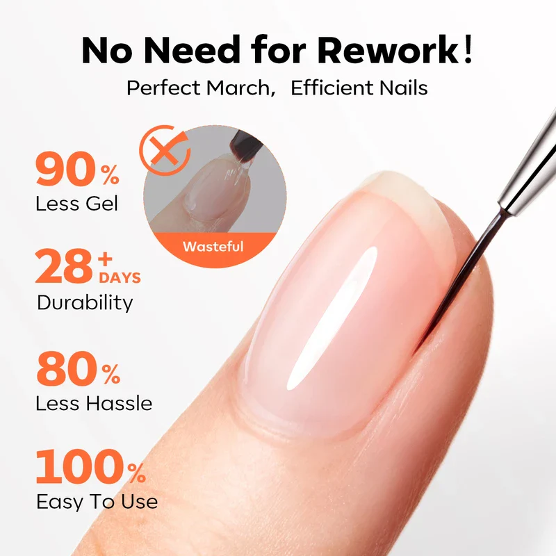 Clear Builder Gel with Liner Brush - Image 7