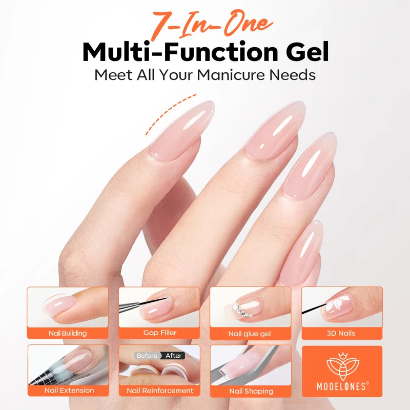 Clear Builder Gel with Liner Brush - Image 8