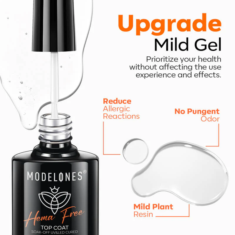 Hema-Free Top Coat 10ml - Image 4