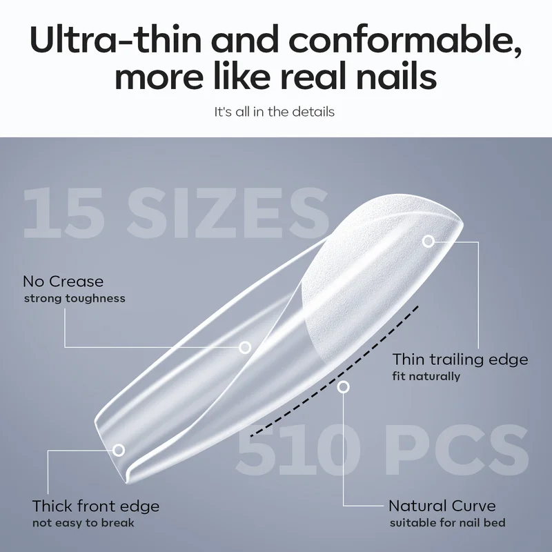 Medium Coffin Nail Tips Kit - Image 7
