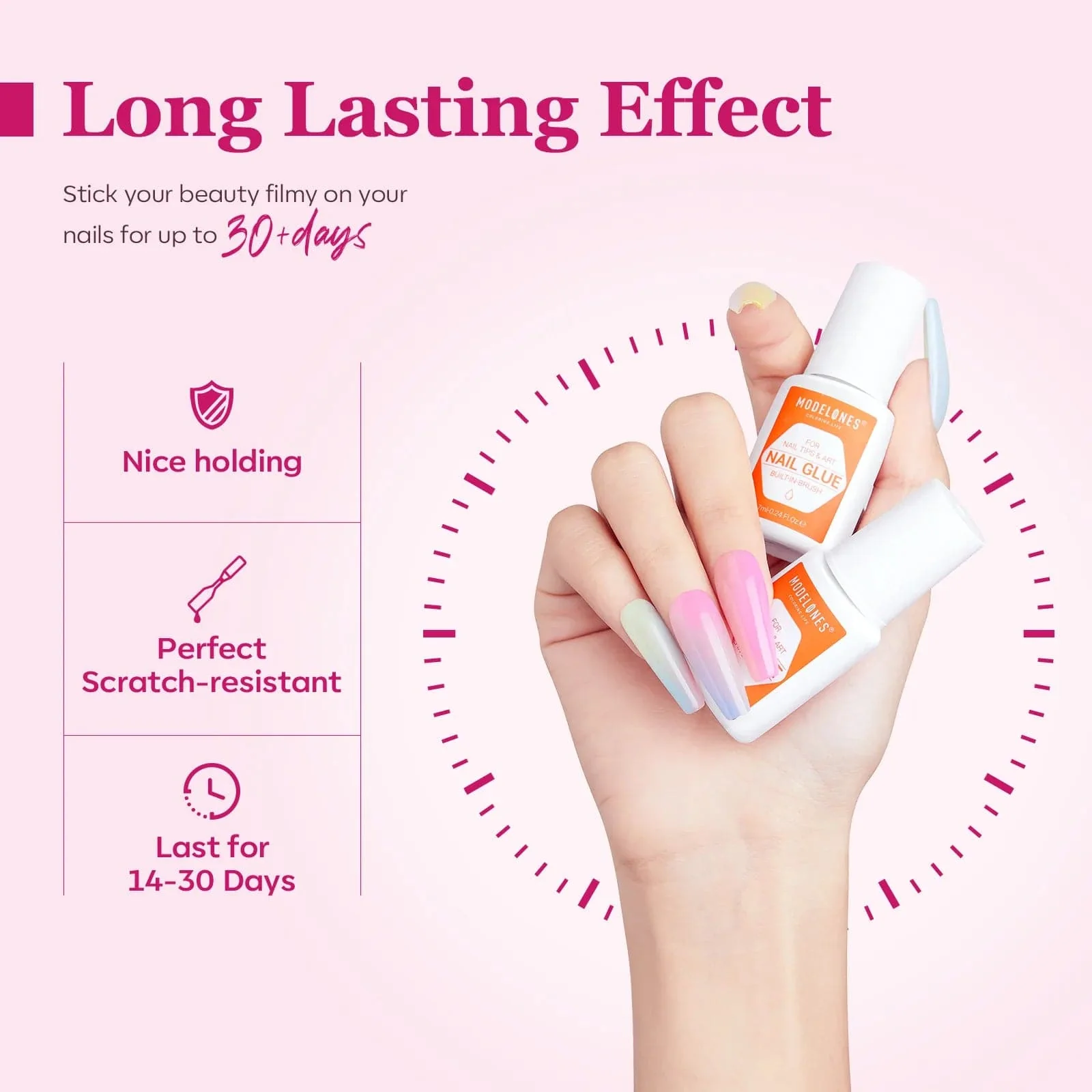 Built-in Brush Nail Glue Duo - Image 5