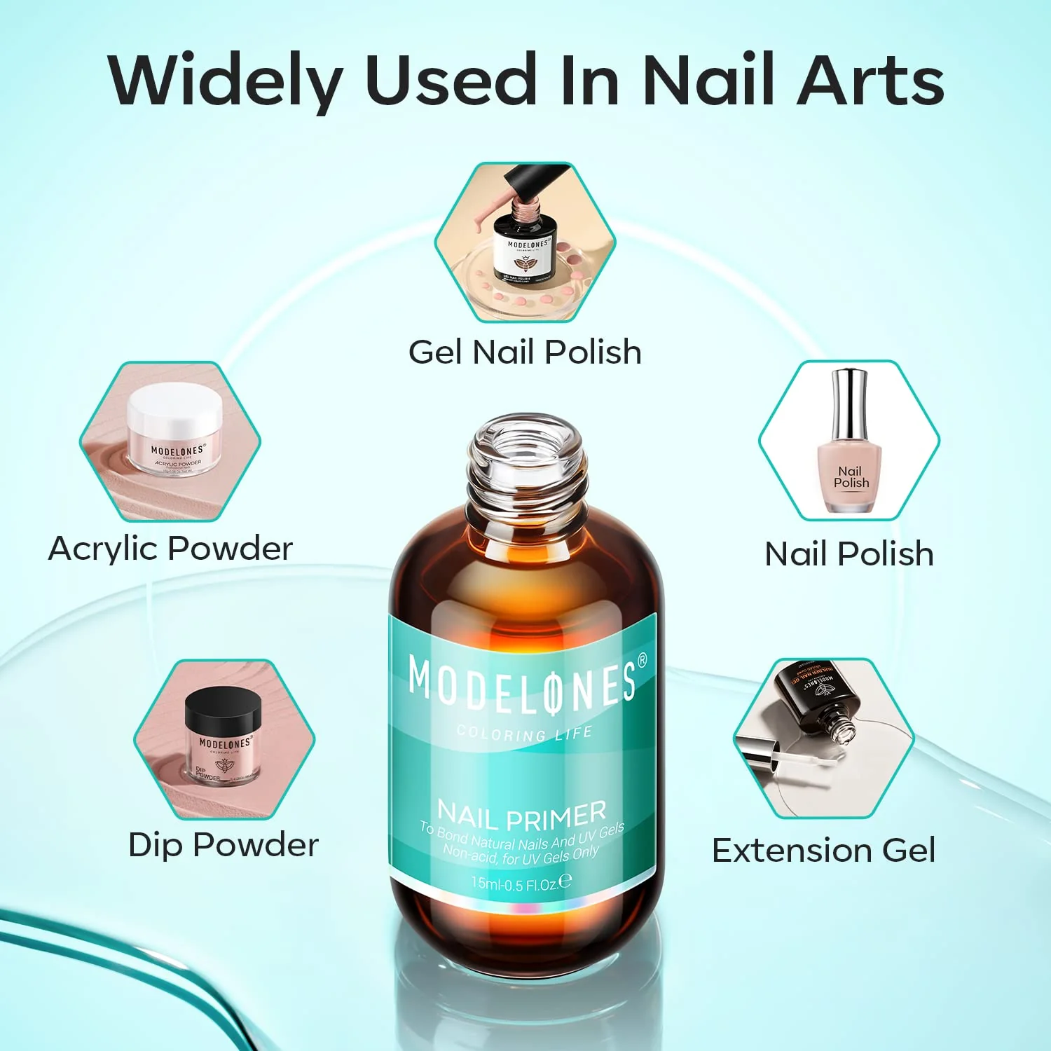 Modelones Acid-Free Nail Primer 15ml - Image 8