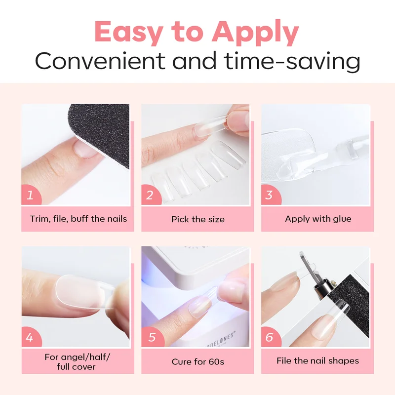 Oval&Almond&Square Soft Nail Tips - Image 10