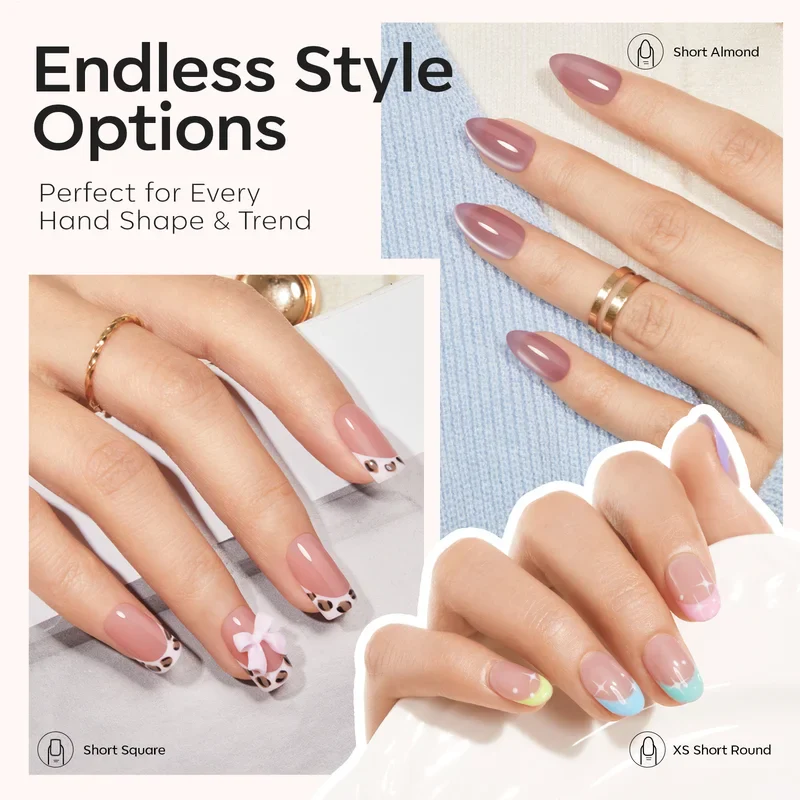 Oval&Almond&Square Soft Nail Tips - Image 2