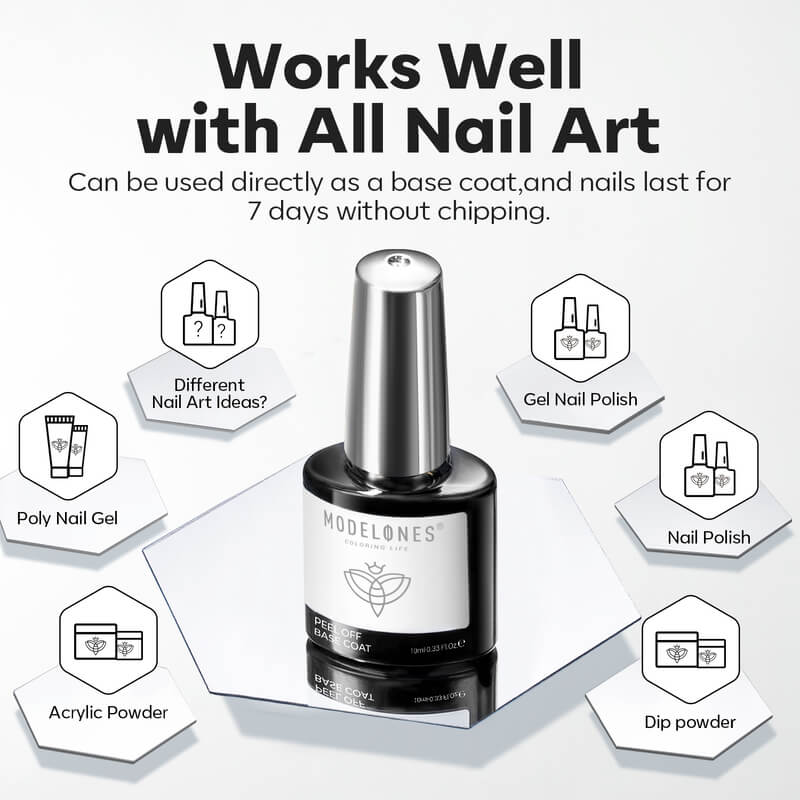 Peel Off Base Coat 10ml - Image 6
