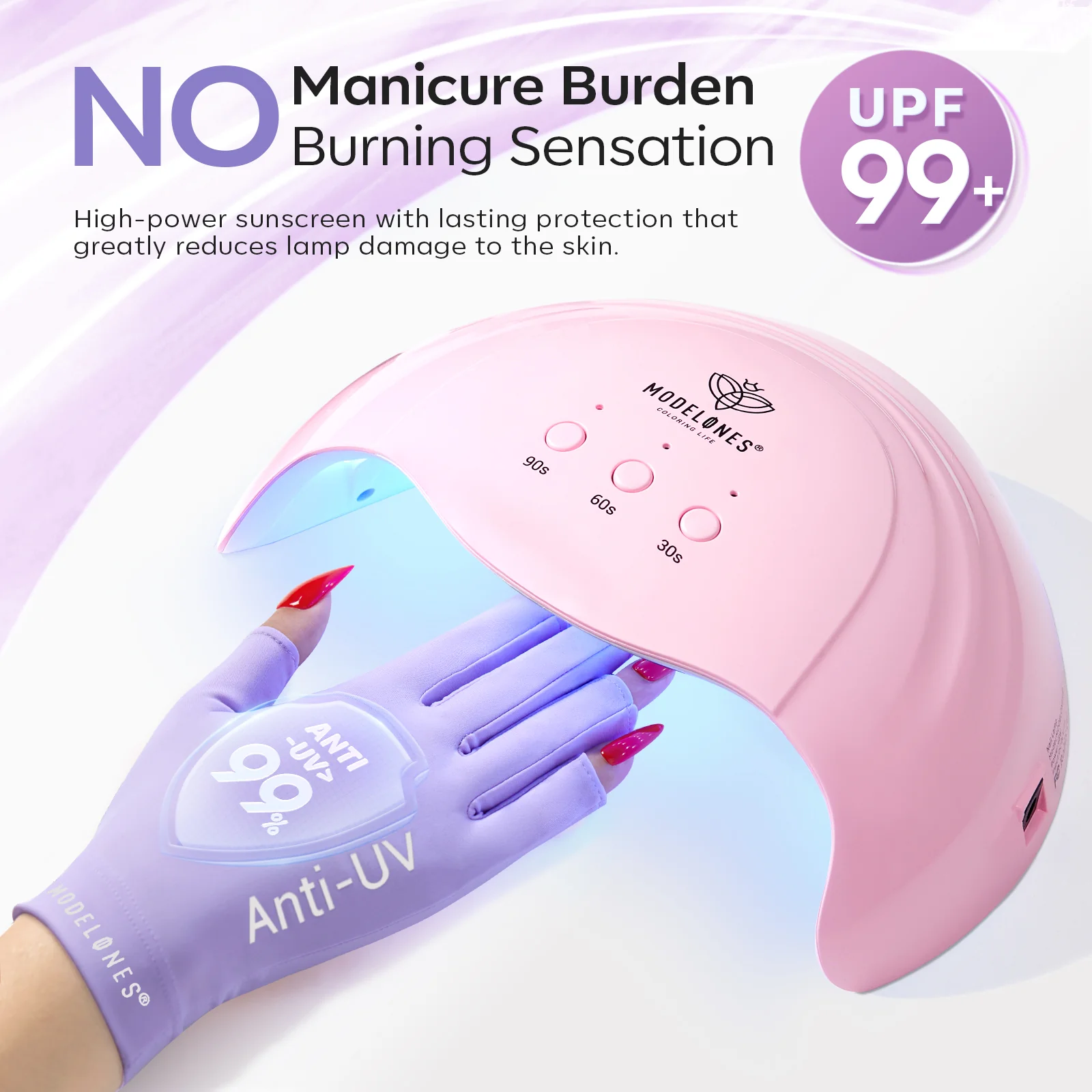 Anti-UV light Nail Glove - Image 4