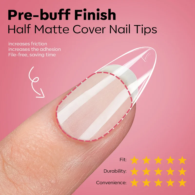 Short Almond Nail Tips Kit - Image 7